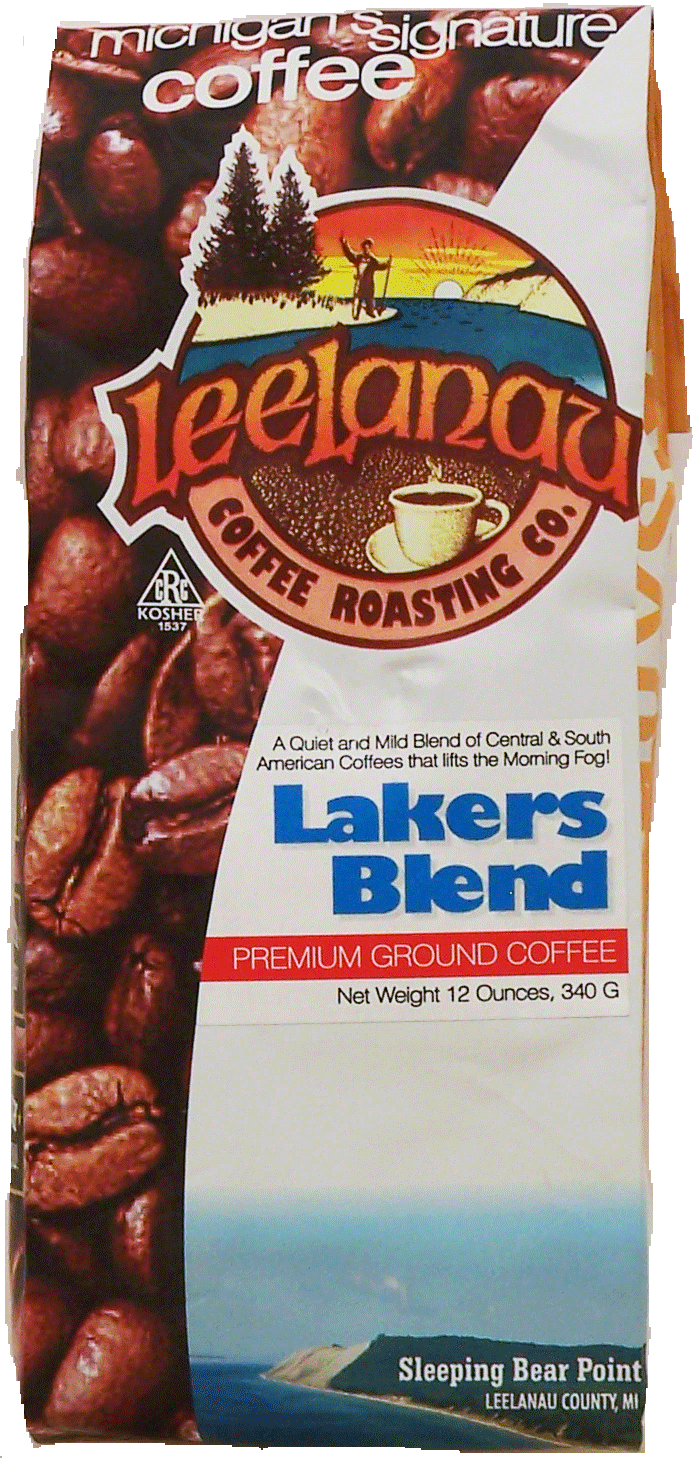 Leelanau Coffee Roasting Co. Lakers Blend premium ground coffee, a quiet and mild blend of central & south american coffees Full-Size Picture